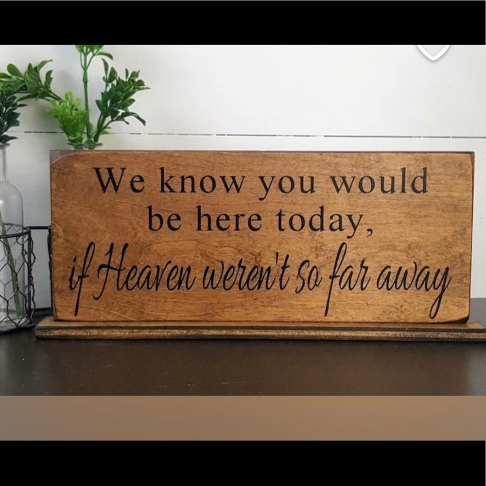 Wooden wedding sign